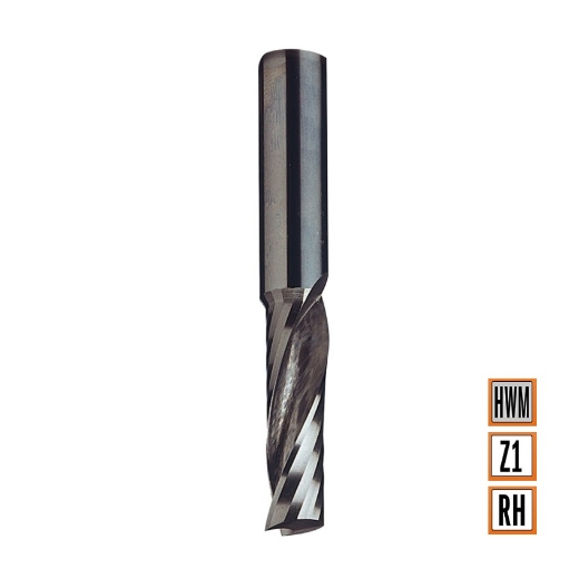 Afbeeldingen van CMT Positieve spiraalfrees D=6x30mm L=60mm S=6mm Z1 HWM - 198.061.11