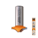 Afbeeldingen van CMT Horizontale bossingfrees zonder kopse lager D=25x8mm R=12 L=40mm S=8mm Z2 HW - 970.101.11