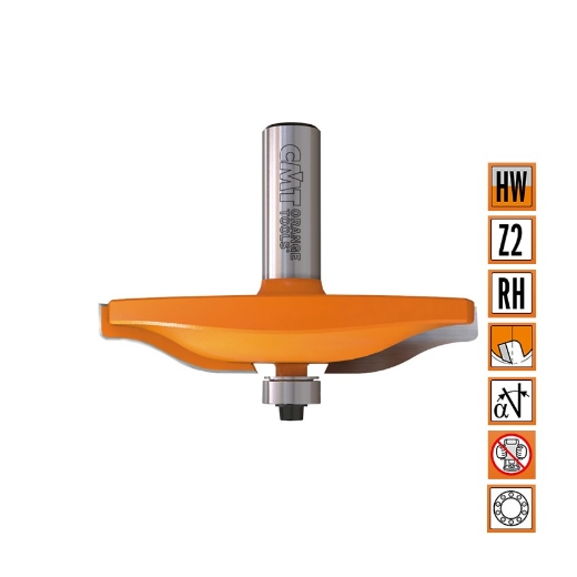 Afbeeldingen van CMT Horizontale bossingfrees D=47.6x9.5mm L=58mm S=8mm Z2 HW - 990.011.11