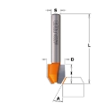 Afbeeldingen van CMT Uitloopfrees met gecombineerde snijkoppen D=12x12.7mm 30° L=44.5mm S=8mm Z2 HW - 921.030.11