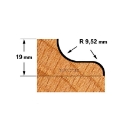 Afbeeldingen van CMT Tafelkant- en handvatfrees D=63.5x19mm S=12mm Z2 HW - 956.605.11