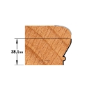 Afbeeldingen van CMT Tafelkant- en handvatfrees D=35x38.1mm L=87mm S=12mm Z2 HW - 956.701.11