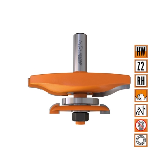 Afbeeldingen van CMT Horizontale bossingfrees met ondersnijmes D=63.5mm L=70mm S=12mm Z2 HW - 990.534.11