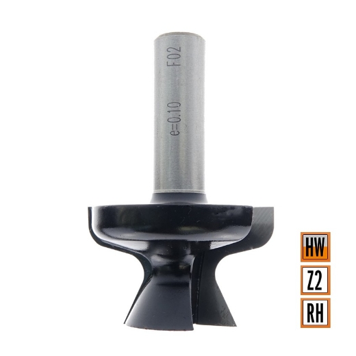 Afbeeldingen van CMT HM Vensterbankfrees of handgreep D=41x25.4mm L=63mm S=12mm Z2 HW - 955.808.11