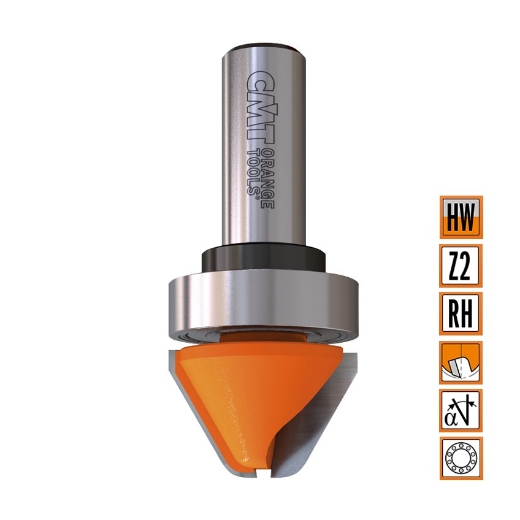 Afbeeldingen van CMT Letterfrees aan 60° D=28x19mm L=63.5mm S=12mm Z2 HW - 949.502.11B