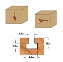Afbeeldingen van CMT Frees voor T-sleuven D=9.5x11mm L=54mm S=12mm Z1 HW - 950.501.11
