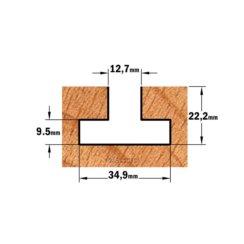 CMT ORANGE TOOLS 955.009.11 frees voor boorgaten 45 GR. HW