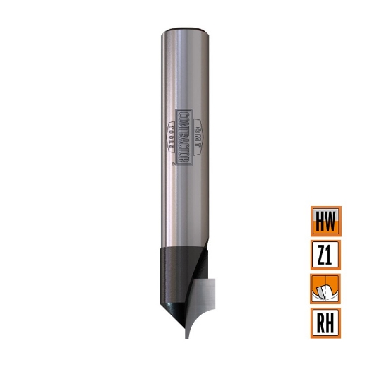 Afbeeldingen van CMT Contractor infrees-afrondfrees D=10x10mm R=5 L=50.8mm S=8mm Z2 HW - K965-100