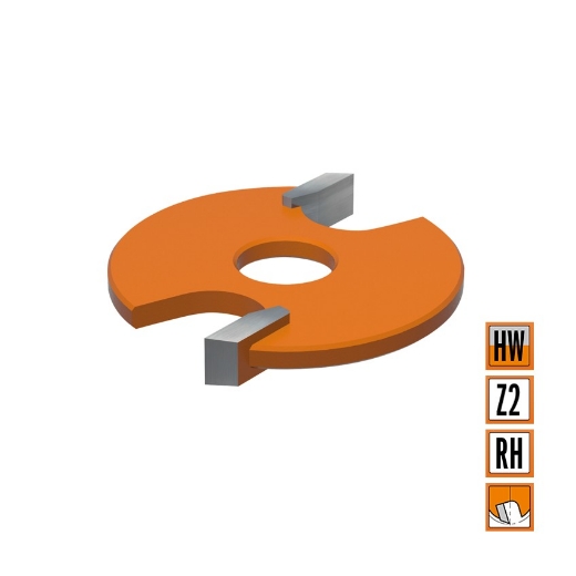 Afbeeldingen van CMT Schijffrees voor freesprofiel900.606.11 D=47.6x5.5mm S=8mm Z2 HW - 822.006.11