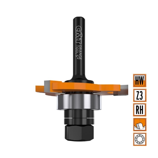 Afbeeldingen van CMT Schijffrees met freesdrager D=47.6x2.5mm L=61mm S=8mm Z3 HW - 922.325.11A
