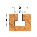 CMT T-groeffrees (contractor) D=9.5x11.1mm L=48mm S=8mm Z2 HW - K950-095