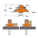 Afbeeldingen van CMT Verstekfrees met rechte hoeken D=50.8x22.2mm 45° L=60mm S=12mm Z2 HW - 955.504.11