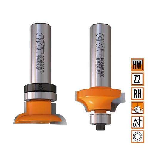 Afbeeldingen van CMT Kruishoutverbindingsset D=31.75/30x12mm R=6.35 L=61mm S=8mm Z2 HW - 955.302.11