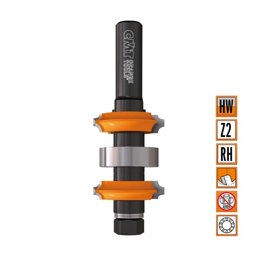 Afbeeldingen van CMT Verstelbare afrondfreesset D=34mm 45° L=100mm S=12mm Z3 HW - 900.622.11
