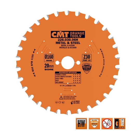 Afbeeldingen van CMT Multi-cirkelzaagblad voor metalen & sandwich panelen 160x20x2mm Z30 HW - 226.030.06H