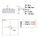 Afbeeldingen van CMT Multi-cirkelzaagblad voor metalen & sandwich panelen 160x20x2mm Z30 HW - 226.030.06H
