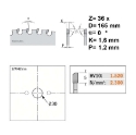 Afbeeldingen van CMT Multi-cirkelzaagblad voor metalen & sandwich panelen 165x30x1.5mm Z36 HW - 226.036.06M