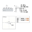 Afbeeldingen van CMT Multi-cirkelzaagblad voor metalen & sandwich panelen 190x30x2mm Z40 HW - 226.040.07M