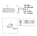 Afbeeldingen van CMT Multi-cirkelzaagblad voor metalen & sandwich panelen 184x15.87x2mm Z48 HW - 226.048.07