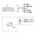 Afbeeldingen van CMT Multi-cirkelzaagblad voor metalen & sandwich panelen 184x20x2mm Z48 HW - 226.048.07H