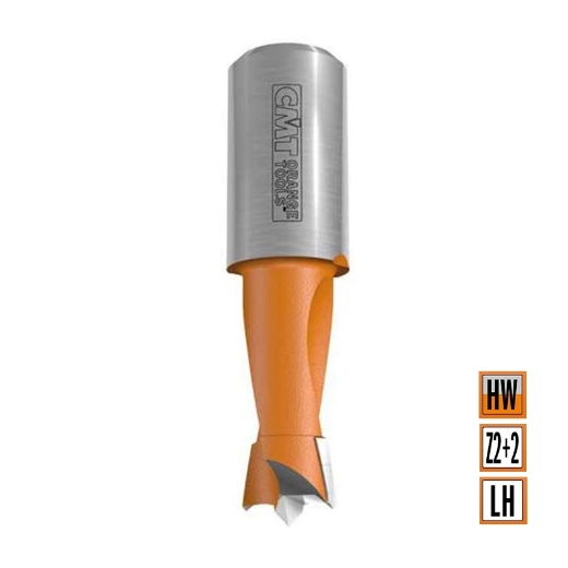 Afbeeldingen van CMT Drevelboor D=8mm LT=38.5mm S=8mm Z2+V2 LH HW - 393.080.12