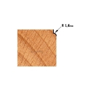 Afbeeldingen van CMT Holle radiusfrees zonder opstaande kant D=15.9x12.7mm R=1.6 L=54mm S=6mm Z2 HW - 738.160.11