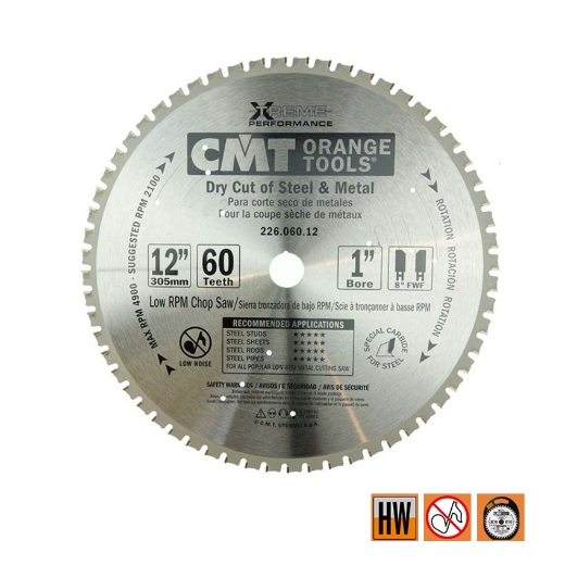 Afbeeldingen van CMT Multi-cirkelzaagblad voor metalen & sandwich panelen 305x25.4x2.2mm Z60 HW - 226.060.12