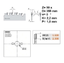 Afbeeldingen van CMT Multi-cirkelzaagblad voor metalen & sandwich panelen 355x30x2.2mm Z90 HW - 226.090.14M