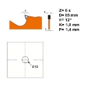 Afbeeldingen van CMT Diamantzaagblad voor sidings, cementvezel & gipsplaat 85x15x1.8mm Z6 DP - 236.085.06G