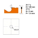 Afbeeldingen van CMT Diamantzaagblad voor sidings, cementvezel & gipsplaat 125x22.23x2mm Z7 DP - 236.125.07