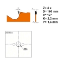 Afbeeldingen van CMT Diamantzaagblad voor sidings, cementvezel & gipsplaat 160x20x2.4mm Z4 DP - 236.160.04H