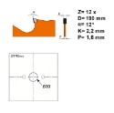 Afbeeldingen van CMT Diamantzaagblad voor sidings, cementvezel & gipsplaat 190x30x2.4mm Z12 DP - 236.190.12M