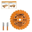 Afbeeldingen van CMT Dunne schulp-en afkortzaag voor massief hout & multiplex 184x20(+16 +15.87)x1.7mm Z24 HW - 271.184.24H