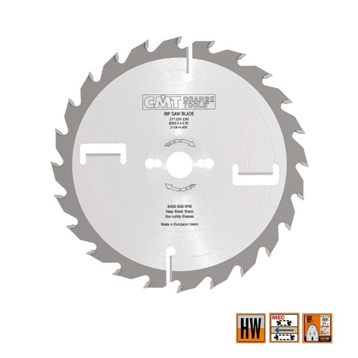 Afbeeldingen van CMT Dik meerbladzaag met ruimertanden voor massief hout 300x30x4mm Z28 HW - 277.024.12M