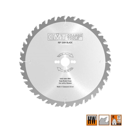 Afbeeldingen van CMT Schulp-en meerbladzaag voor massief hout 350x30x3.5mm Z36 HW - 278.036.14M