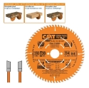 Afbeeldingen van CMT Dunne fijne afkortzaag voor massief hout en beplakte plaat 190x30(+20 +16)x1.7mm Z64 HW - 273.190.64M