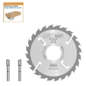 Afbeeldingen van CMT Dik meerbladzaag met ruimertanden voor massief hout 300x80x4mm Z28 HW - 277.024.12W