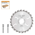Afbeeldingen van CMT Dik meerbladzaag met ruimertanden voor massief hout 350x70x4.2mm Z30 HW - 277.024.14V