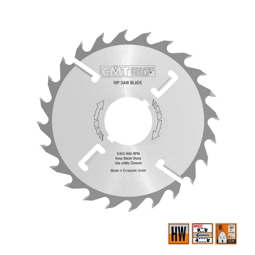 Afbeeldingen van CMT Dun meerbladzaag met ruimertanden voor massief hout 250x70x2.7mm Z20 HW - 280.020.10V