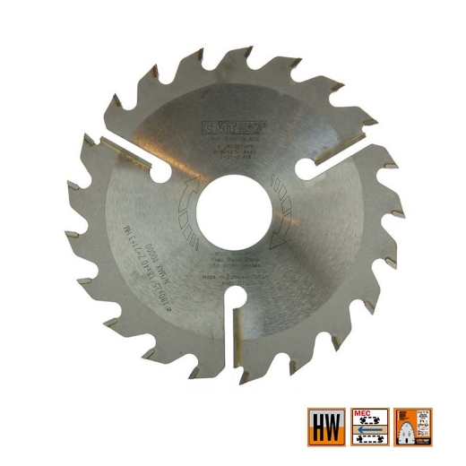 Afbeeldingen van CMT Dun meerbladzaag met ruimertanden voor massief hout 180x40x2.5mm Z21 HW - 280.021.07S