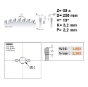 Afbeeldingen van CMT Zaagblad voor HPL & kunststof 250x30x3.2mm Z60 HW - 281.060.10M