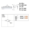 Afbeeldingen van CMT Zaagblad voor HPL & kunststof 250x30x3.2mm Z80 HW - 281.080.10M