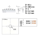 Afbeeldingen van CMT Cirkelzaag voor non-ferro metalen & composiet 350x32x3.2mm Z92 HW - 284.092.14P