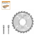 Afbeeldingen van CMT Dun meerbladzaag met ruimertanden voor massief hout 300x80x2.7mm Z24 HW - 280.024.12W