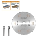 Afbeeldingen van CMT Geluidsarme zaag met chroom-coating voor HPL & kunststof 350x30x3.2mm Z84 HW - 281.684.14M