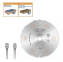 Afbeeldingen van CMT Geluidsarme zaag met chroom-coating voor HPL & kunststof 300x30x3.2mm Z96 HW - 281.696.12M