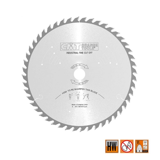 Afbeeldingen van CMT Afkortzaag voor massief hout 350x35x3.5mm Z54 HW - 285.054.14R