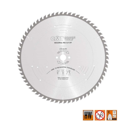 Afbeeldingen van CMT Afkortzaag voor massief hout 600x30x4.2mm Z66 HW - 285.066.24M