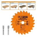 Afbeeldingen van CMT Universele cirkelzaag voor draagbare machines, voor massief hout & multiplex 160x20x2.2mm Z24 HW - 291.160.24H