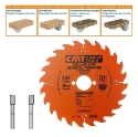 Afbeeldingen van CMT Universele cirkelzaag voor draagbare machines, voor massief hout & multiplex 180x30x2.6mm Z24 HW - 291.180.24M